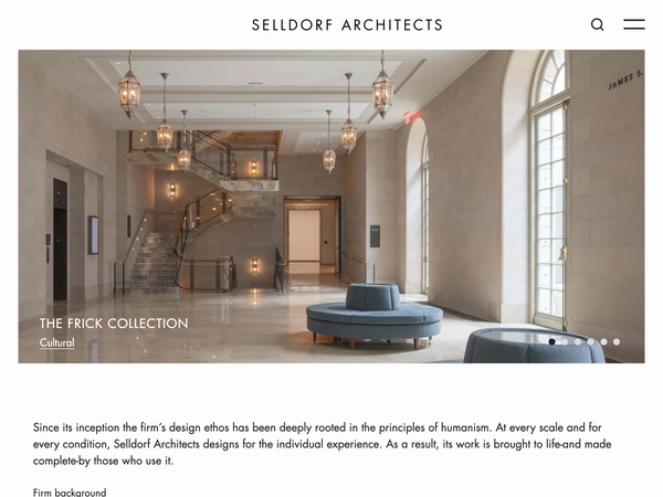 国际先锋建筑设计事务所与城市规划作品集独立站 - 纽约 - 火烈鸟科技建站案例